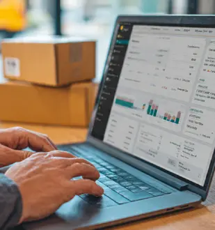 Technology-enabled freight platform with rate estimators, CBM and duty calculators, and real-time shipment updates