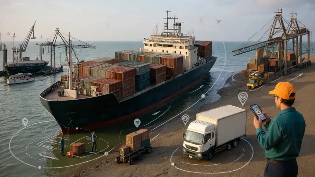 Real-time freight tracking with dedicated shipment manager providing WhatsApp, email and phone updates from pickup to delivery