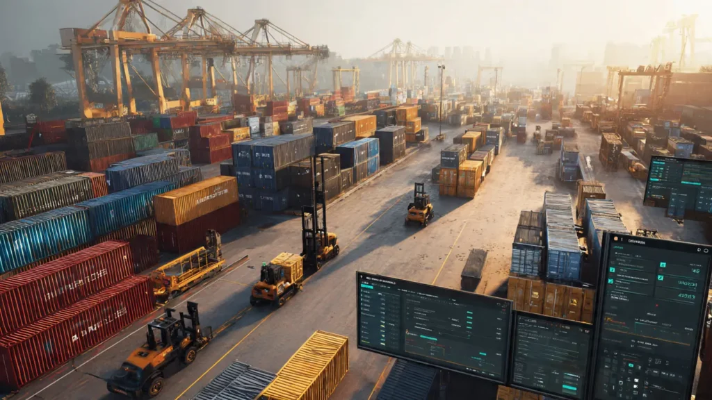 Corporate import logistics with dedicated account management and priority customs clearance