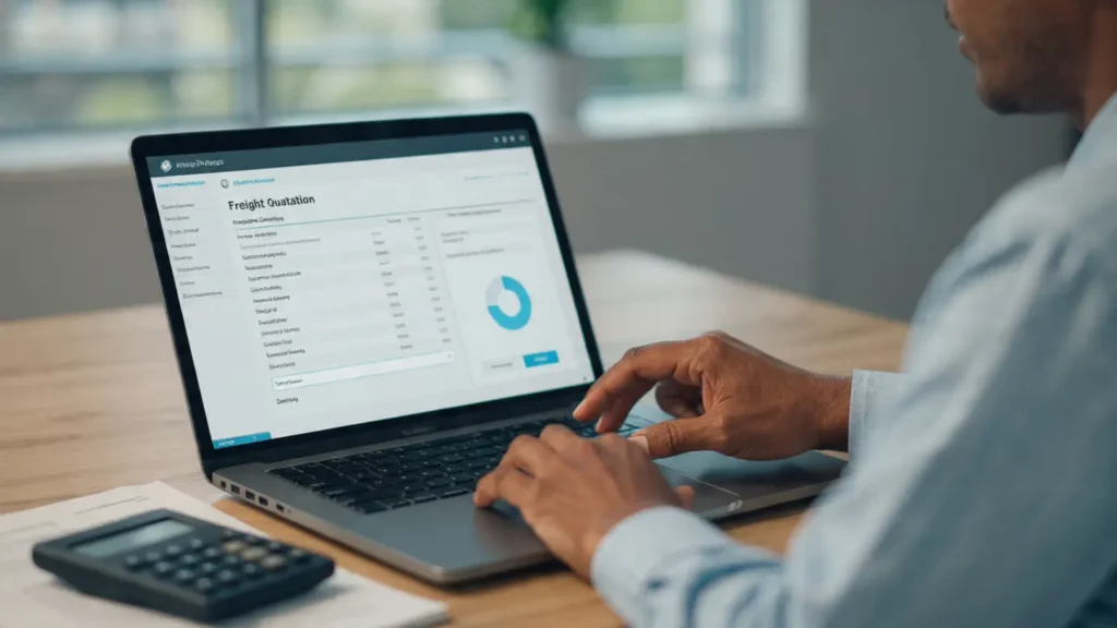 Instant freight quote within 5 minutes for air and sea shipments with full cost transparency