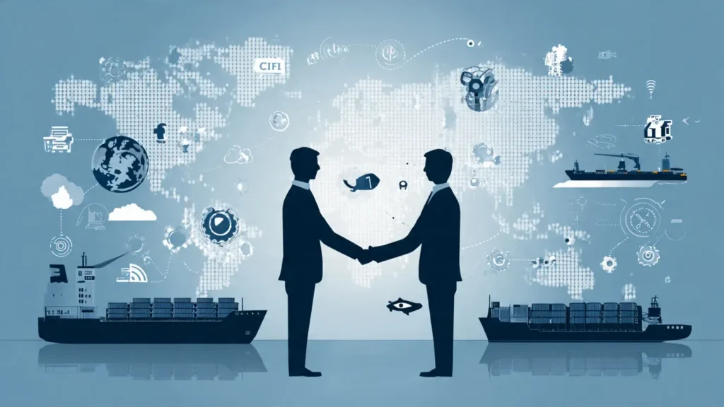 Supplier agreement and Incoterms explanation for international trade including FOB, CIF, and EXW.